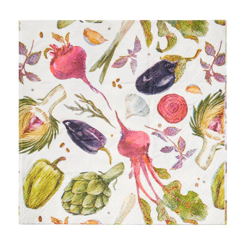 VEGETABLE GARDEN PAPER NAPKINS | Cooper at Home