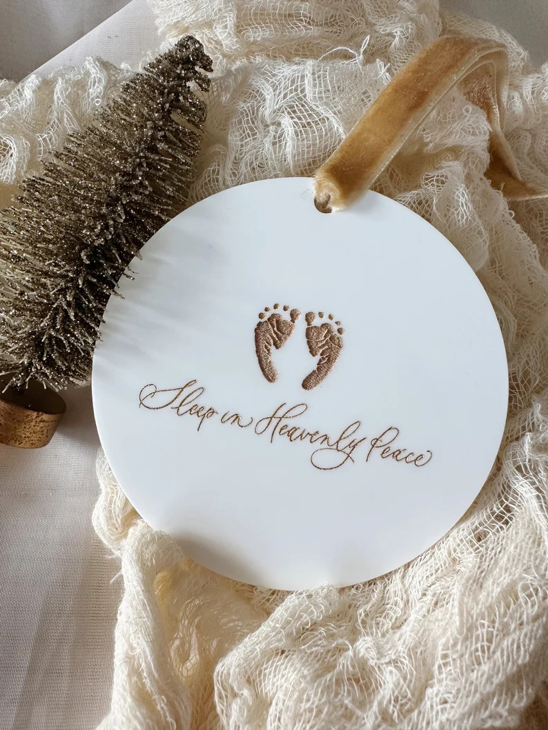 Sleep in Heavenly Peace Miscarriage Ornament, Infant Loss Remembrance, Miscarriage Ornament, Baby... | Etsy (US)