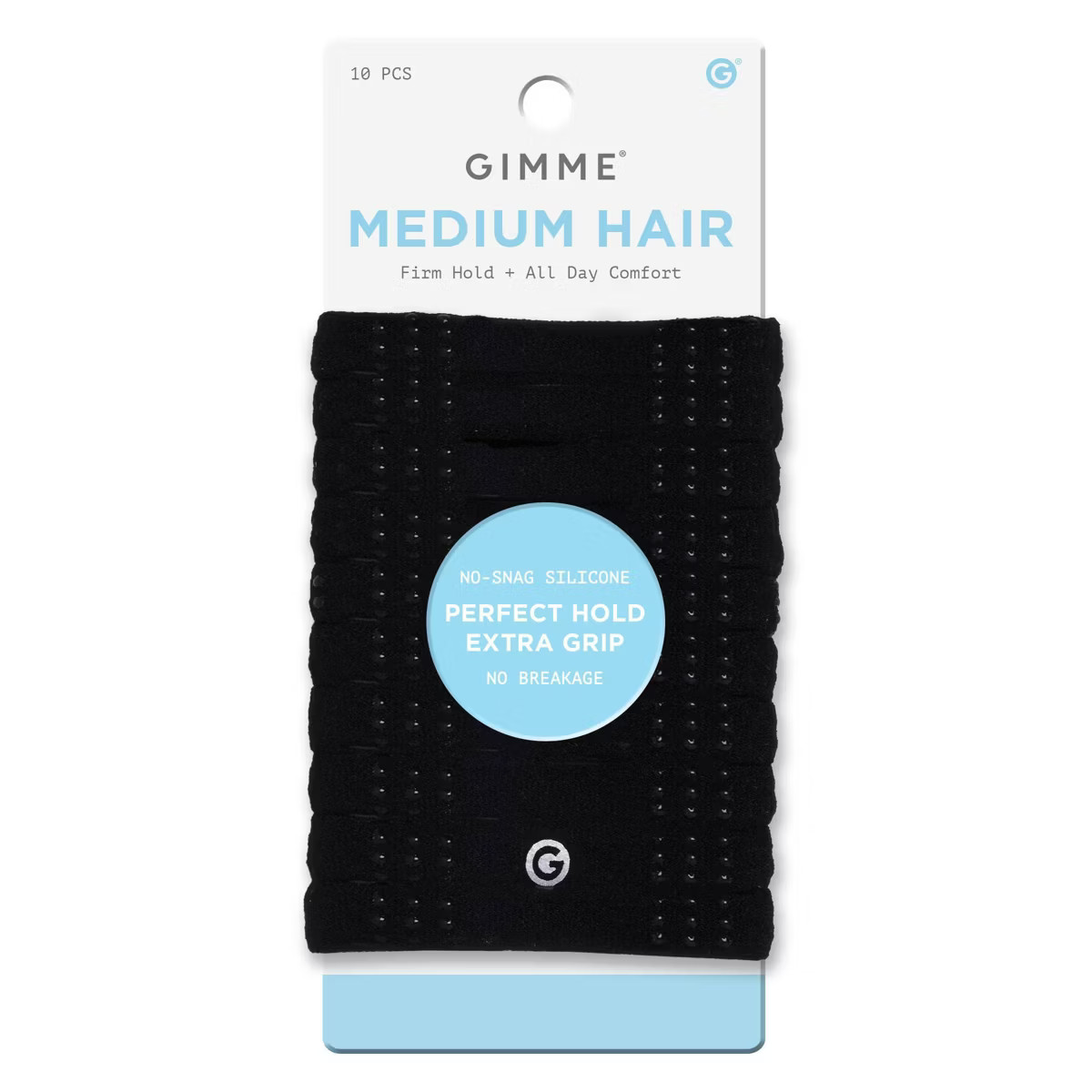 Gimme Beauty Sport Medium Hair Tie Bands - Black - 10ct | Target