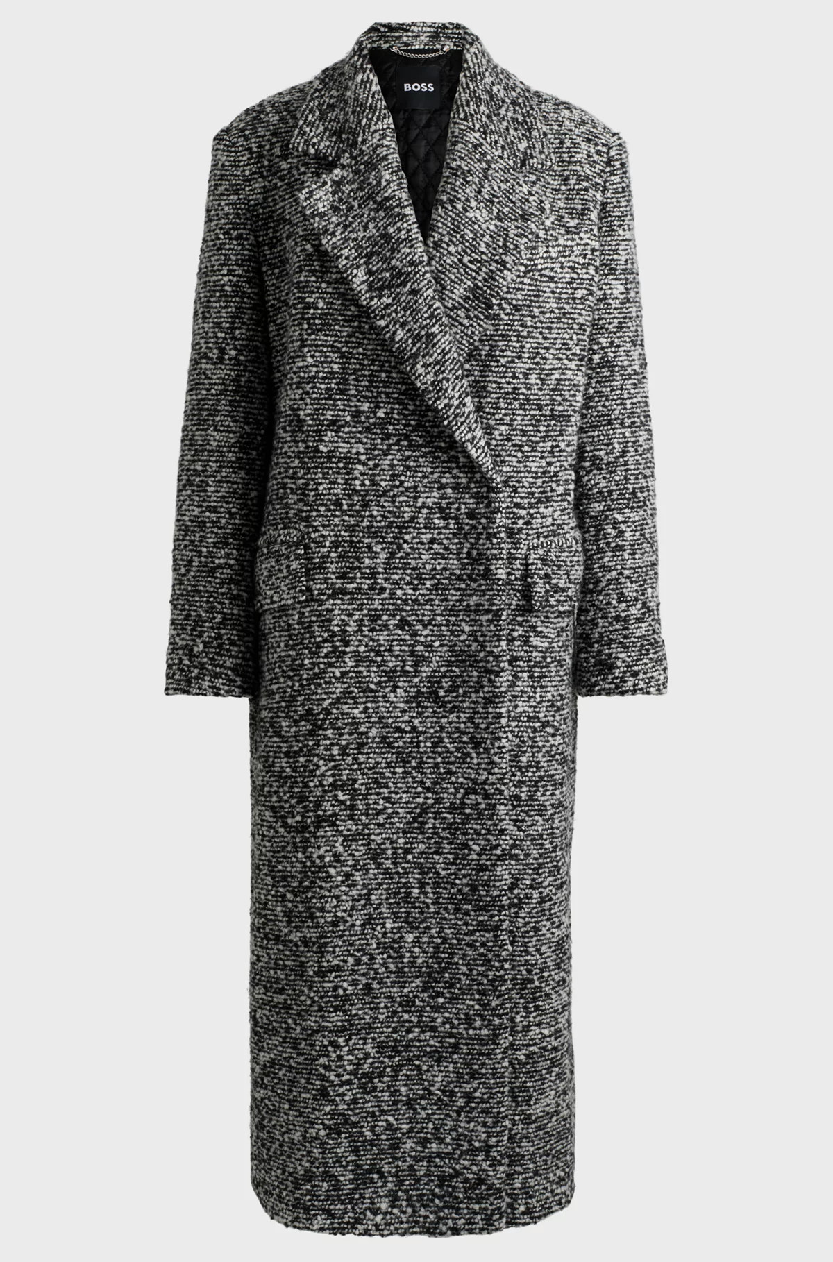 Oversize-Fit Mantel aus Bouclé-Tweed | Hugo Boss DE
