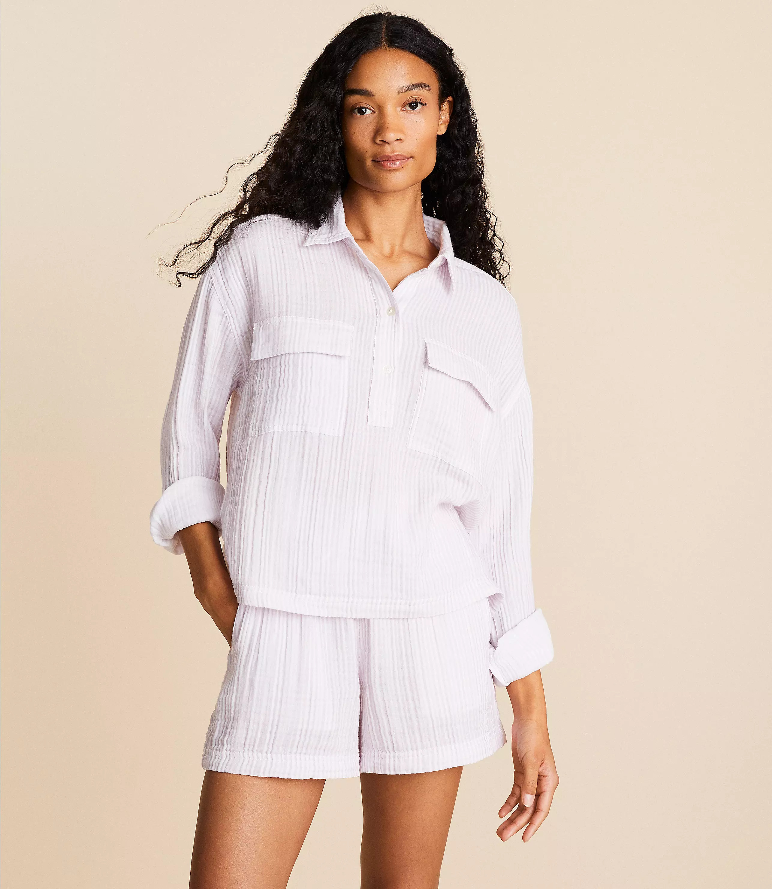 Lou & Grey Triple Cloth Popover | LOFT