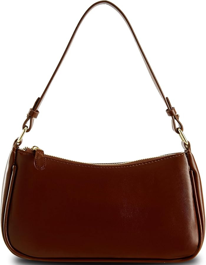 Shoulder Bags for Women Leather Hobo Sling Tote Handbag Retro Clutch Purse with 2 Removable Strap... | Amazon (US)