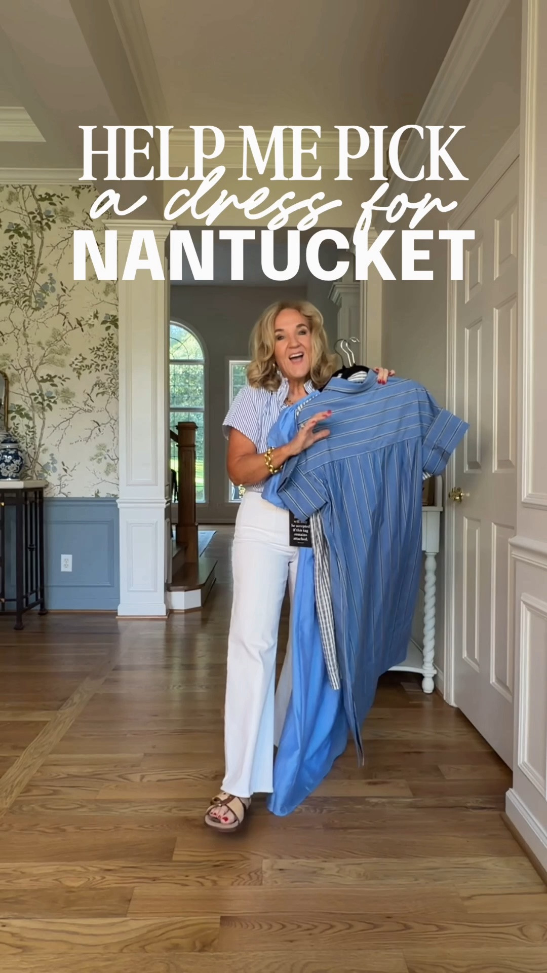Help me pick a dress for our family vacation. Theme:Nantucket casual. Dinners at home, a stroll through the shops. 
Wearing a medium or 8 in all.

#LTKOver40 #LTKPetite #LTKTravel