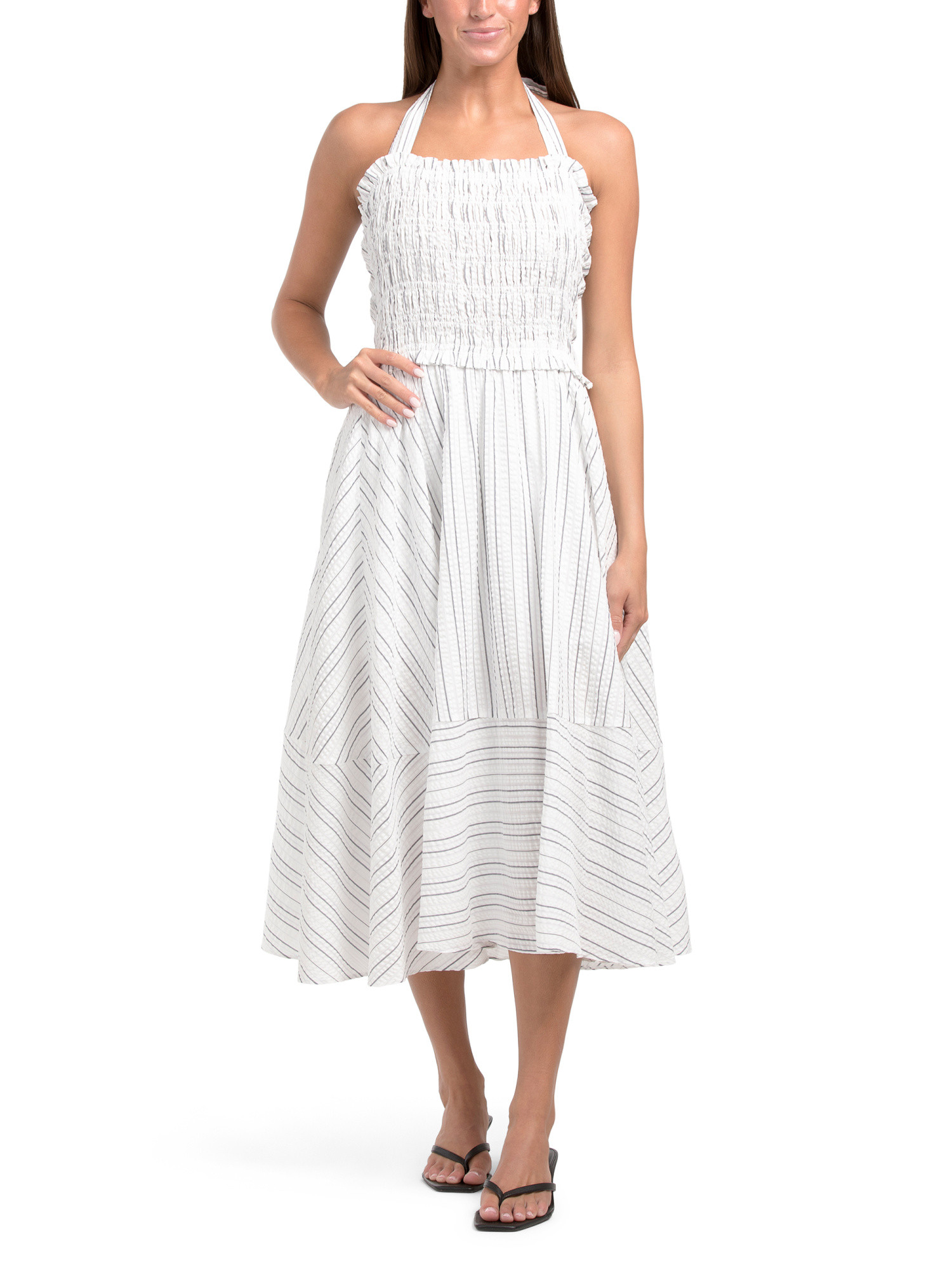 Sleeveless Smocked Midi Dress | TJ Maxx