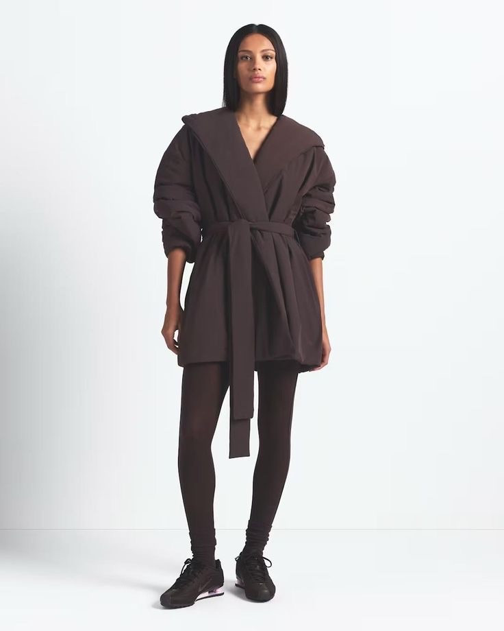 Finally got my hands on the sold out Skims wrap coat 😍 RUN!! 

#LTKActive #LTKSeasonal #LTKMidsize