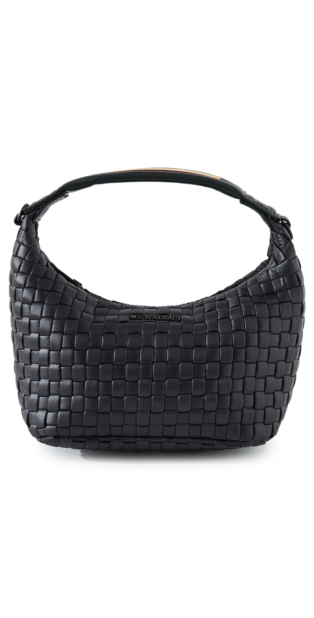 MZ Wallace Mini Woven Hobo Bag Black One Size | Shopbop