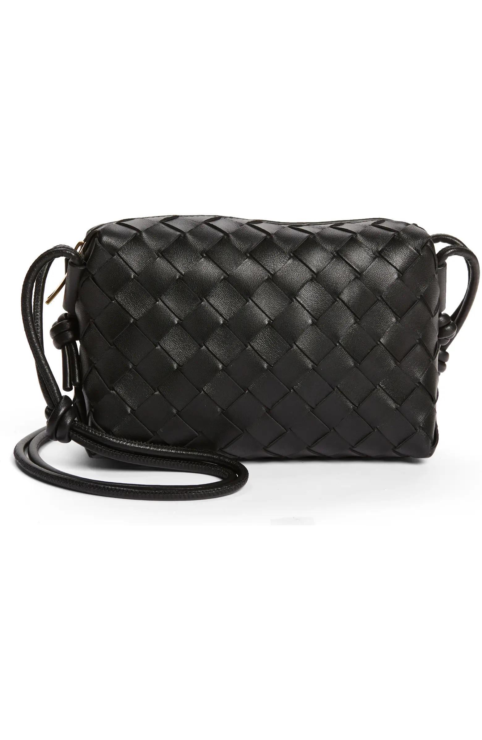 Small Intrecciato Leather Crossbody Bag | Nordstrom
