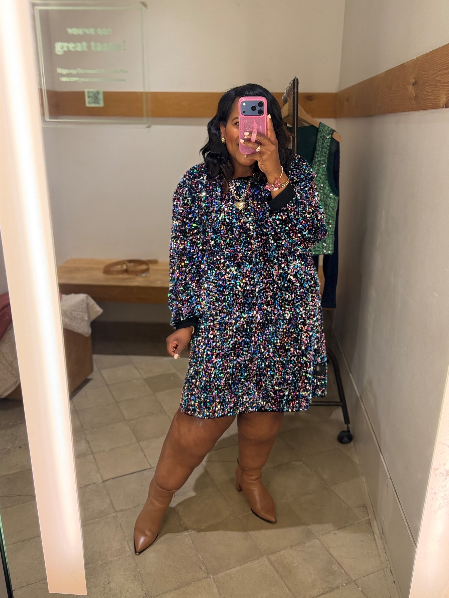 This fun sparkle dress from Anthropologie is now 50% off! Great for the New Year or any party! 

#LTKHoliday #LTKSeasonal #LTKdayinmylife