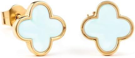 HighSpark Clover Earrings for Women | Four Leaf Stud Earrings for Women | Lovely Gift | Amazon (US)