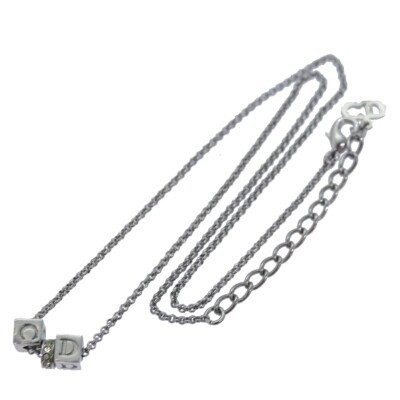 Christian Dior Necklace Silver Auth 79781  | eBay | eBay US