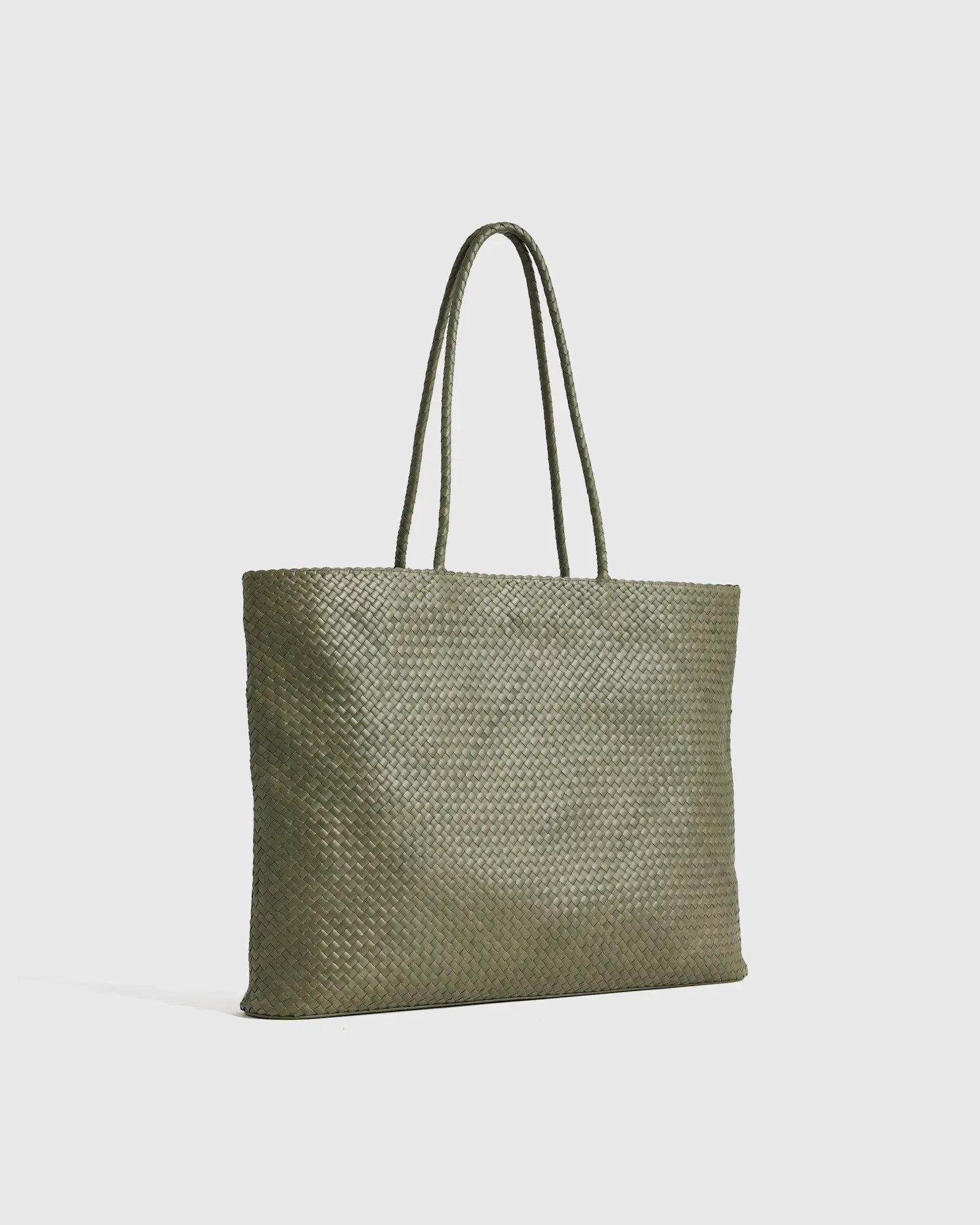 Italian Leather Handwoven Tote | Quince