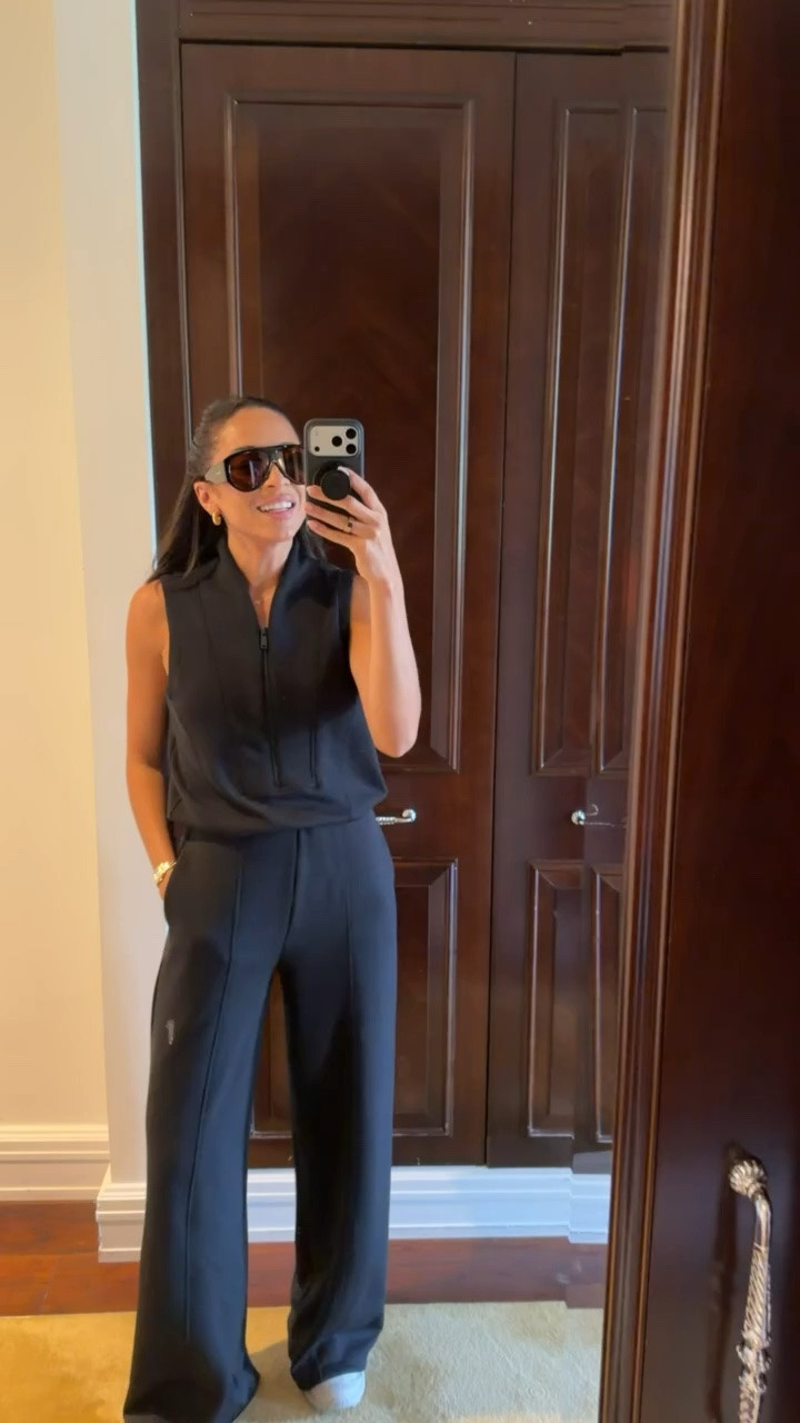 What I wore recently: Use code NENAXSPANX to save 15% off your first spanx order! 🖤 This jumpsuit is so chic, polished, and the fabric is made with the most buttery soft material! The easisst travel outfit even in the summer - Wearing size S tall jumpsuit 

spanx outfit, summer outfit, errands outfit, loungewear, casual outfit, travel outfit, airport outfit, work from home outfit, mom outfit, postpartum outfit

#LTKSeasonal #LTKTravel