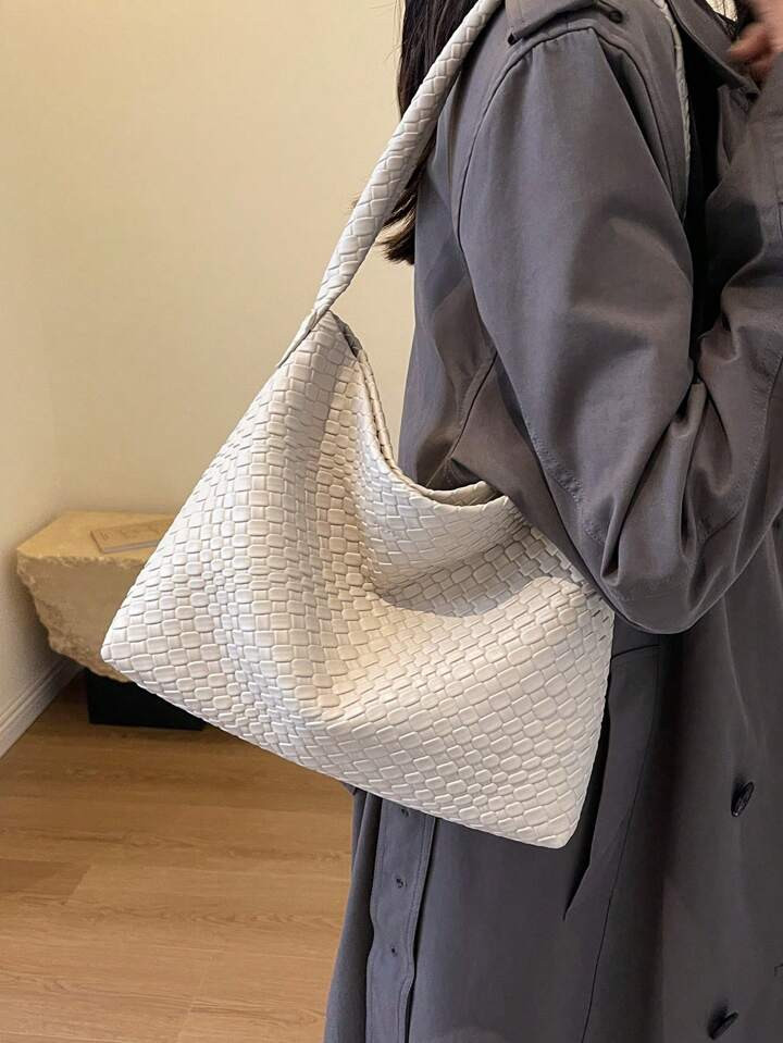 New Women's Bag Spring/summer Woven Texture Shoulder Crossbody Bag, 2023 Latest Large Tote/fashio... | SHEIN