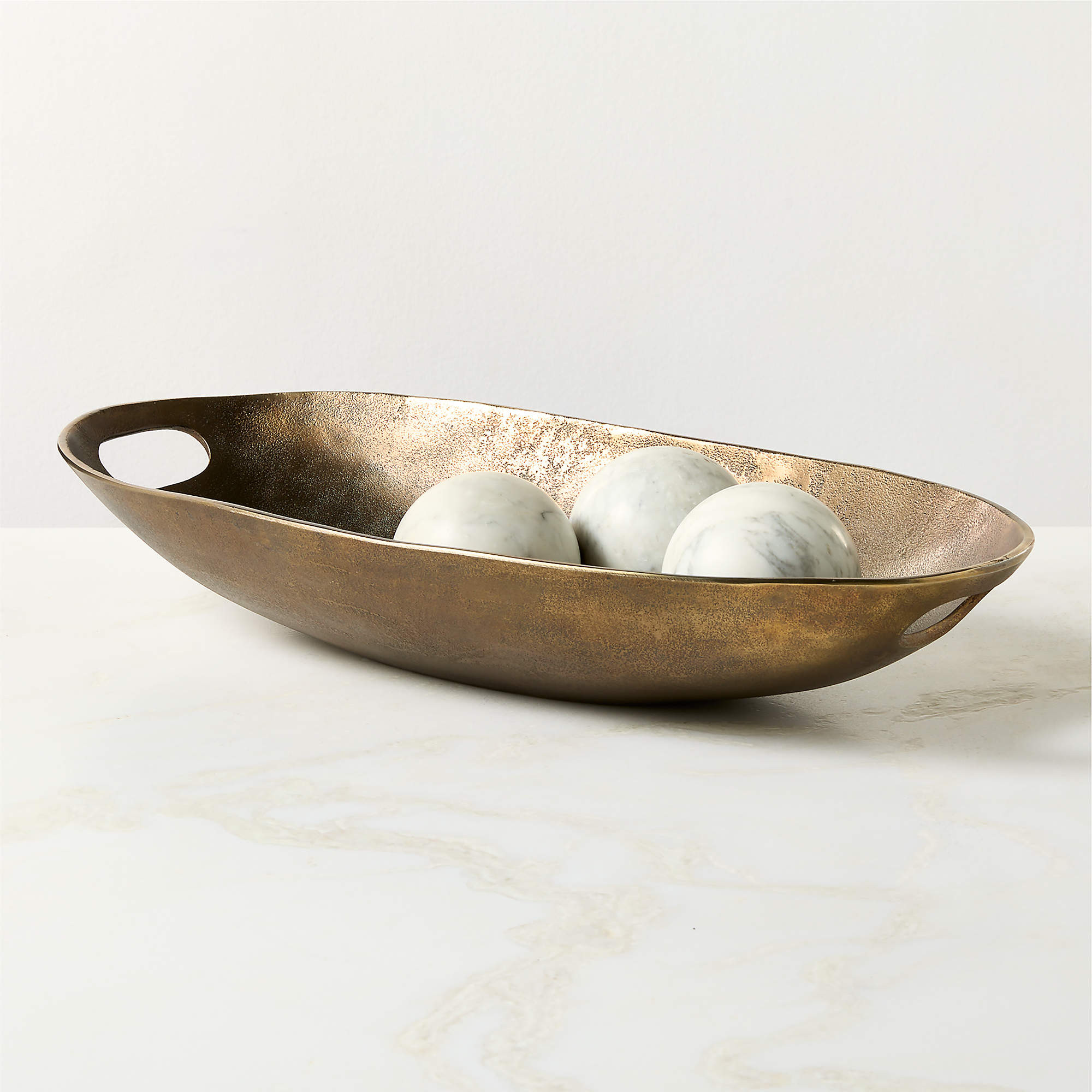 Mawson Cast Aluminum Decorative Bowl Small + Reviews | CB2 | CB2
