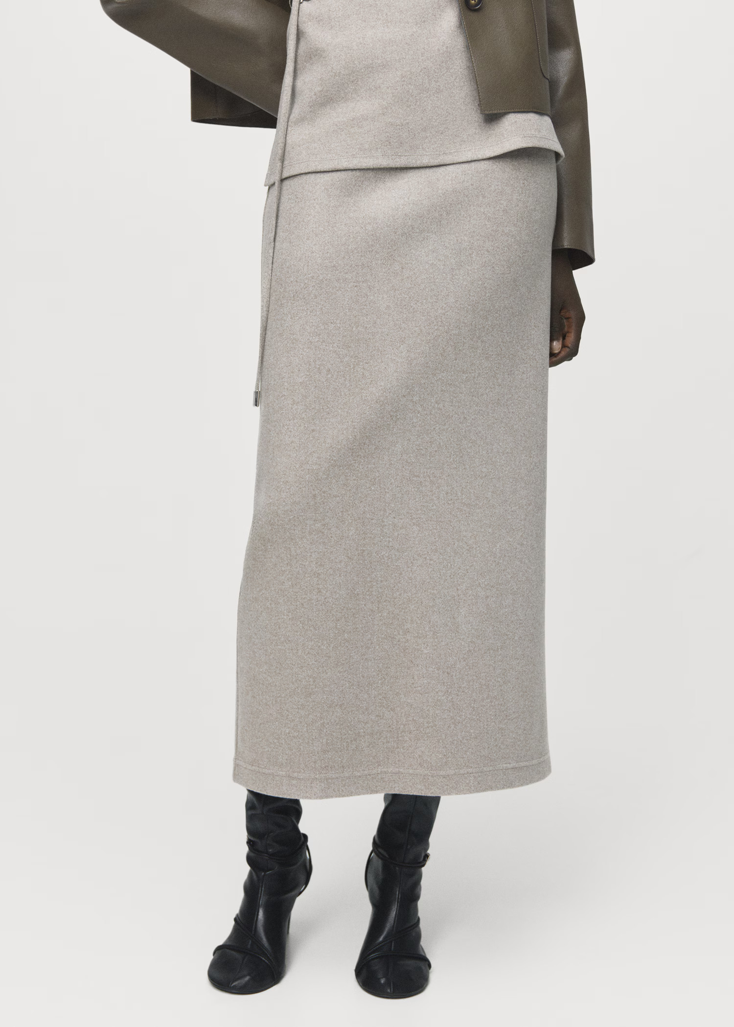 Long skirt with elastic waist | Mango (US/MX/AU)