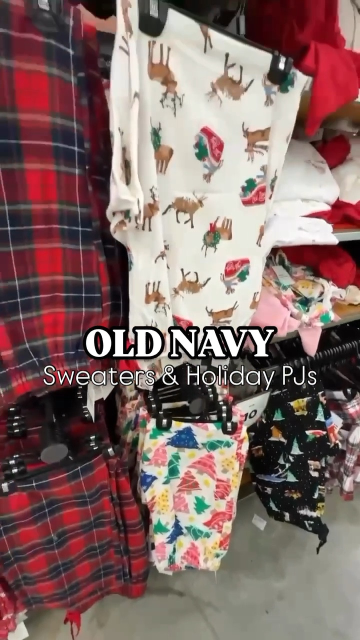 Get holiday-ready with the cutest sweaters and festive pajama sets from Old Navy! ✨ 

Whether you’re matching with the whole family or looking for the perfect cozy gift, these holiday PJs are a must-have. Plus, they’re 40% off right now! Stock is already running low in some sizes, so grab yours before they’re gone. 

Which set is your favorite? Let me know below! 👇

#OldNavyStyle #HolidayPajamas #FamilyMatchingPJs #CozySeason #HolidayGiftGuide #WinterStyle 

#LTKCyberWeek #LTKHoliday #LTKSeasonal