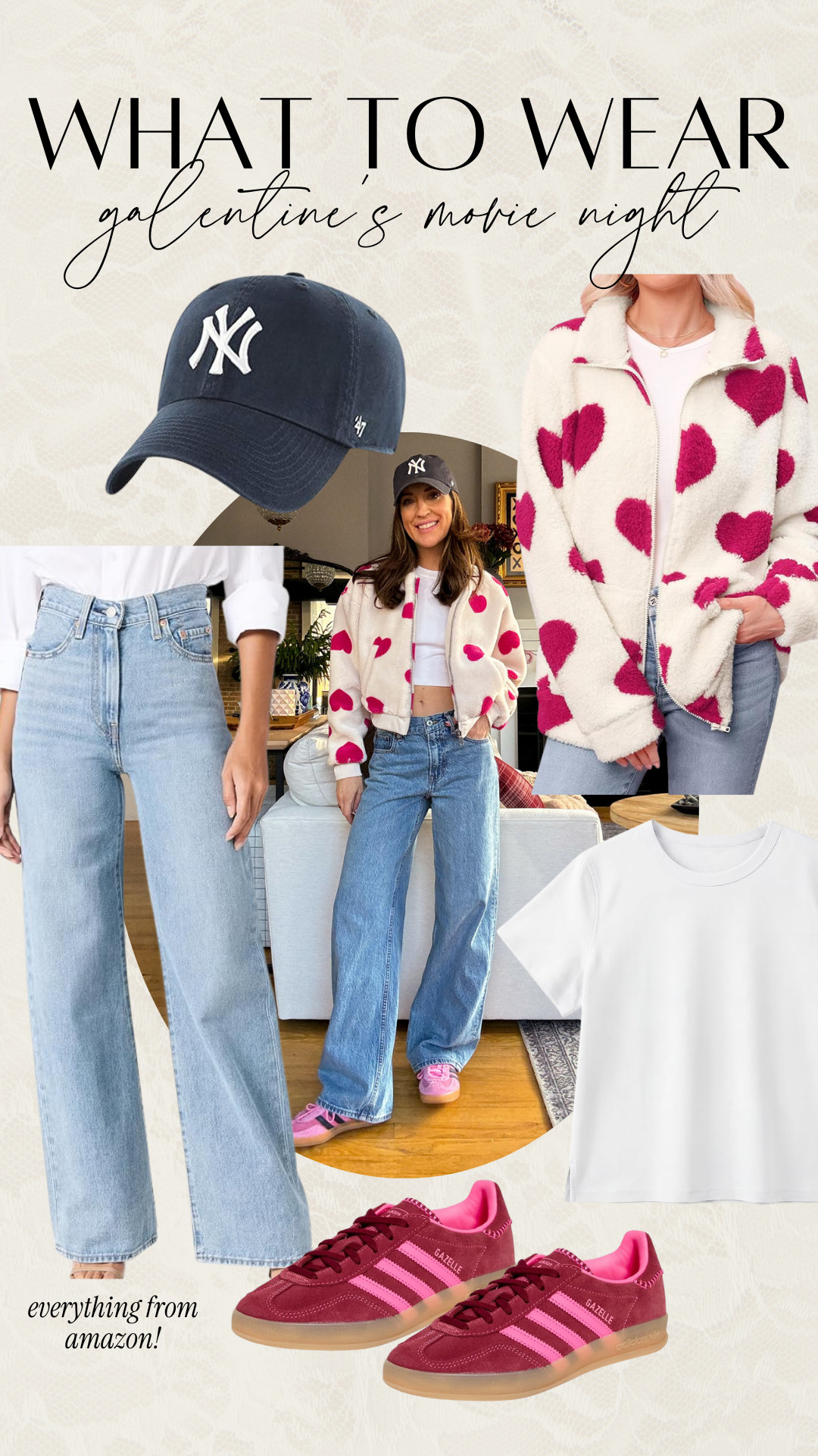 What to Wear: Galentines Movie Night! Casual valentines day outfit 

 #LTKValentine #LTKootd