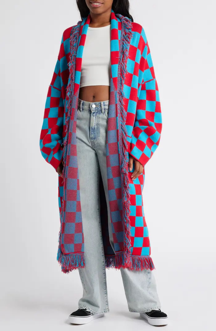 Luxe Fringe Blanket Cardigan | Nordstrom