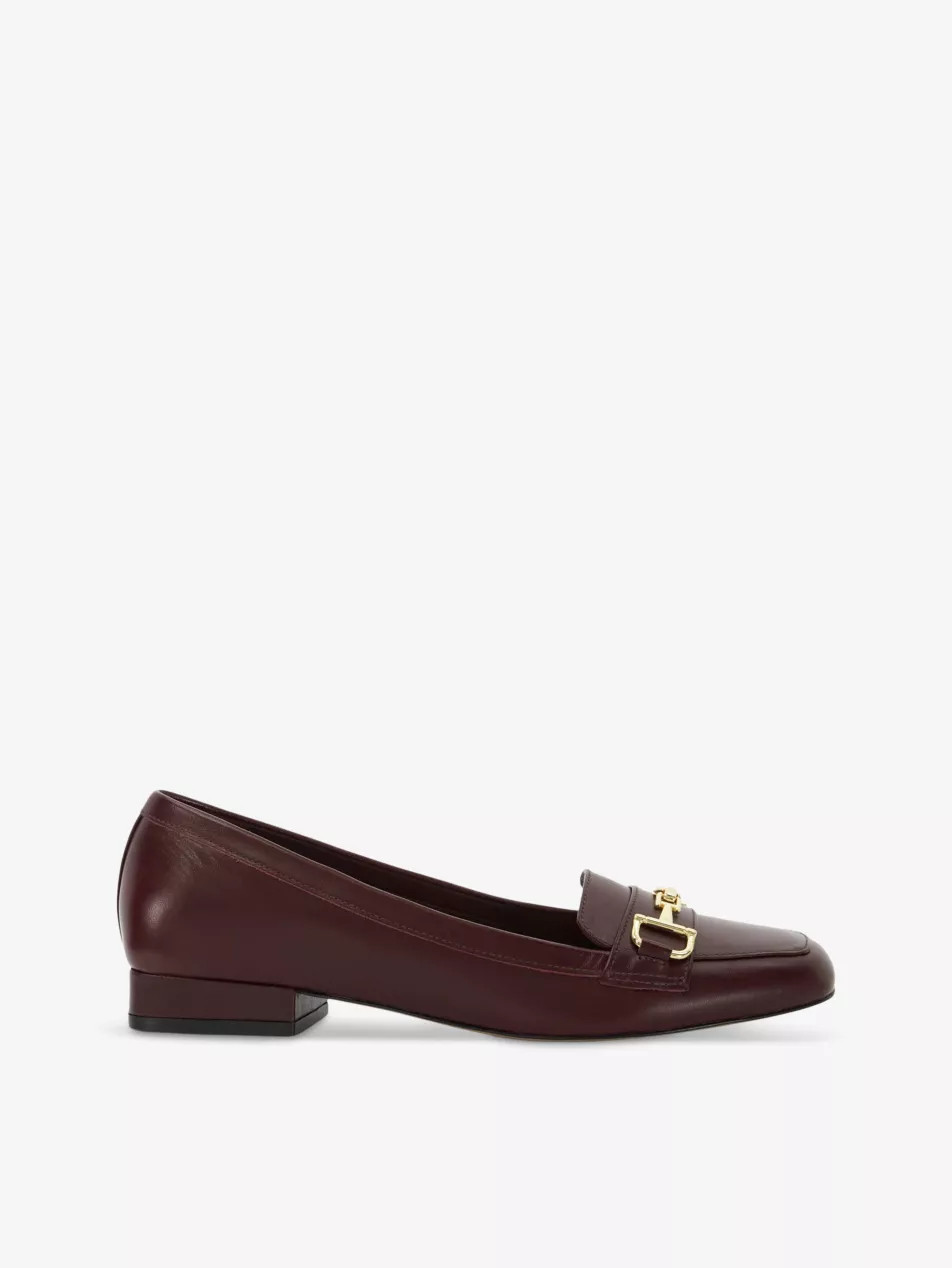 Graice square-toe leather loafers | Selfridges