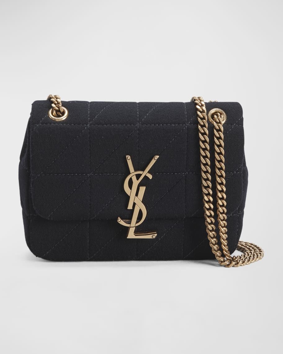 Saint Laurent Jamie Mini YSL Quilted Wool Crossbody Bag | Neiman Marcus