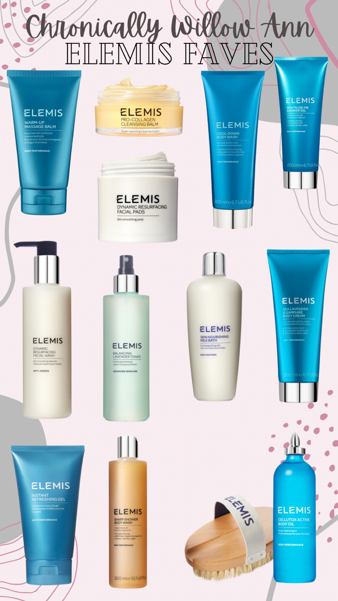 These are some of my favorite skincare products. I love the cleansing balm & resurfacing pads the most. If you have been interested in trying anything from
Elemis it is all going on sale next week through LTK only  The rest is on my wishlist, I really want to try the body care products. Great gifts for mom| gifts for a sister or sister in law| gifts for friends| Christmas gifts

#LTKSale #LTKGiftGuide #LTKbeauty