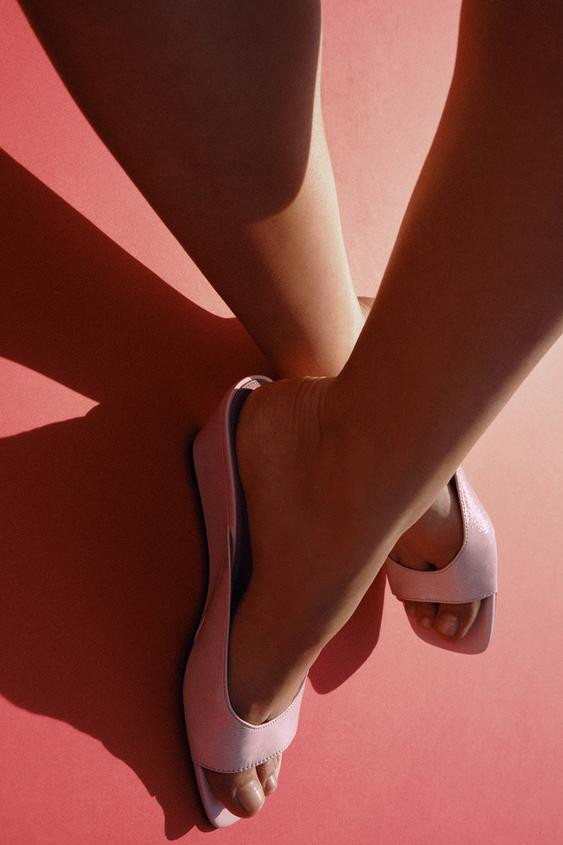 LEATHER WEDGES | Zara US