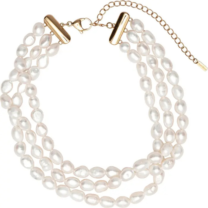 Freshwater Pearl Triple Strand Necklace | Nordstrom