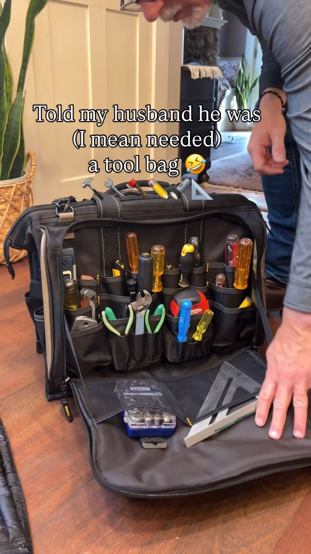 Best gift of the year!  The pun & the practicality!  Zipping tool bag for husband’s like mine who like to carry their tools in their car or take them with them to work/friends houses.  Great way to make sure nothing gets lost on the go! #christmasgift #handyguy #toolguy #giftformen #christmasgiftforguys #giftforguys #toolbag 

#LTKGiftGuide #LTKMens #LTKHoliday