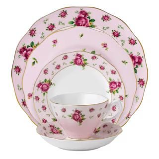 Royal Albert New Country Roses Pink Vintage 5-Piece Place Setting | Royal Albert | Wedgwood