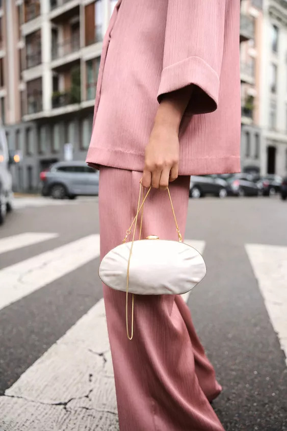 PEARL-EFFECT CLUTCH BAG | Zara UK