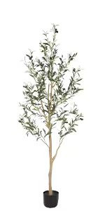 Realead Faux Olive Tree 7ft - Realistic Tall Silk Olive Trees Artificial Indoor Decor - Large Pot... | Amazon (US)