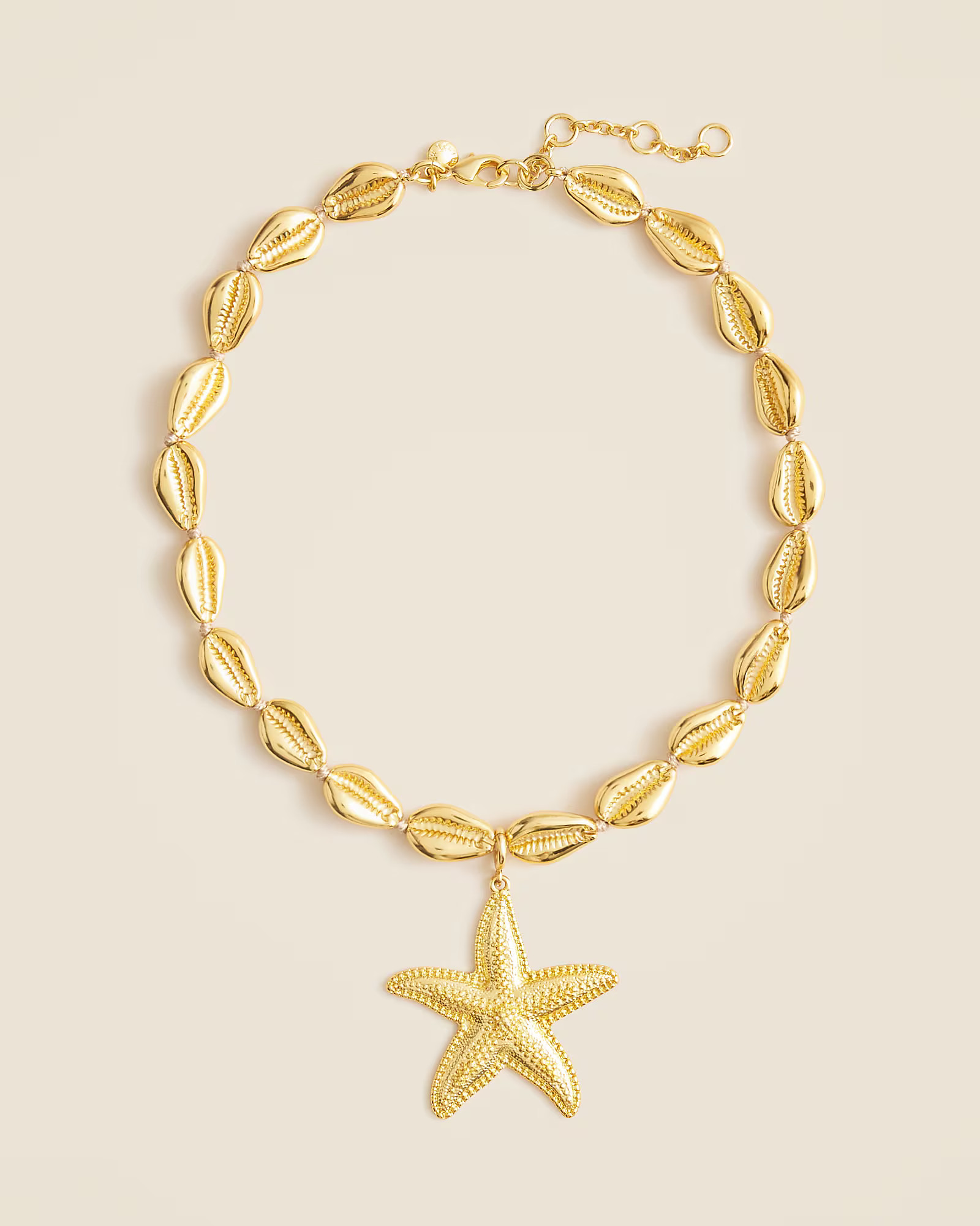 Metallic puka shell necklace | J. Crew US
