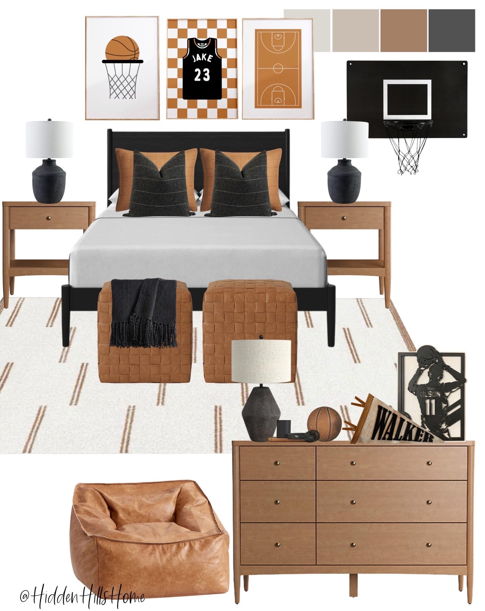 Antigua Solid Wood Bed curated on LTK