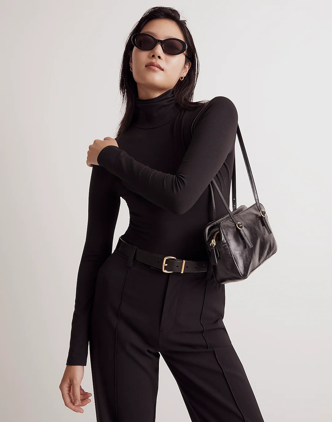 Turtleneck Thong Bodysuit | Madewell