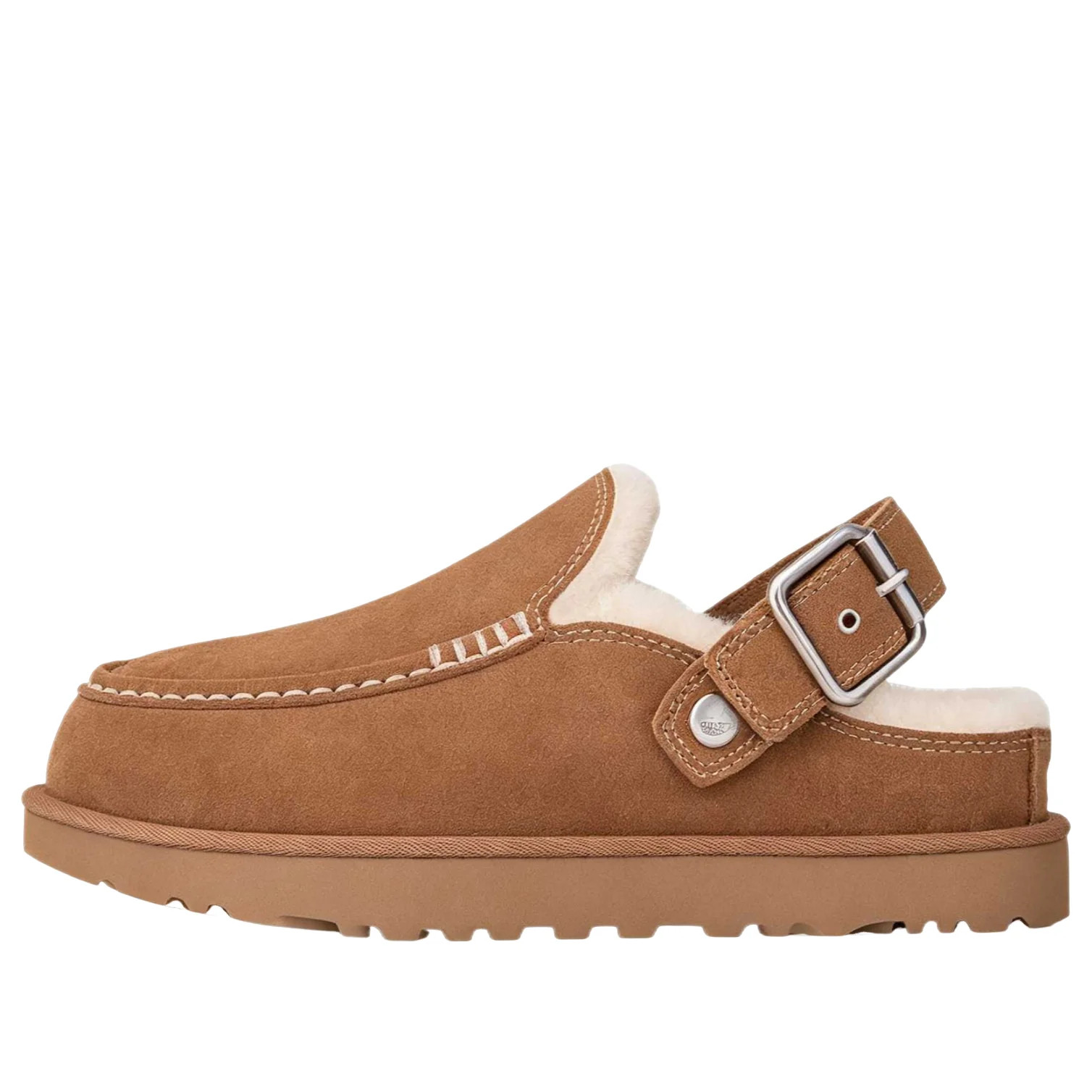 (WMNS) UGG Goldenstar Evelina Wooden Clog 'Chestnut' 1180251-CHE | KICKS CREW
