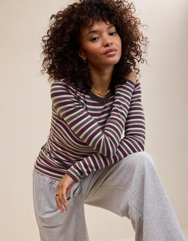 Aerie Essential Henley Layering T-Shirt | Aerie