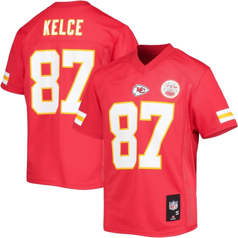Youth Travis Kelce Red Kansas City Chiefs Replica Player Jersey | Amazon (US)