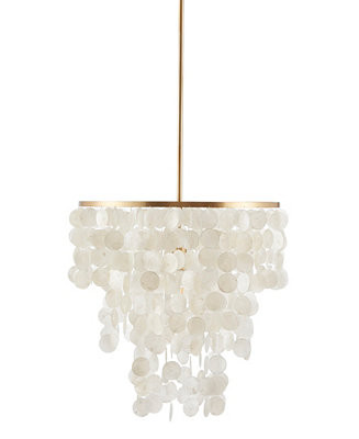 INK+IVY Isla Dimmable Layered Capiz Chandelier - Macy's | Macy's