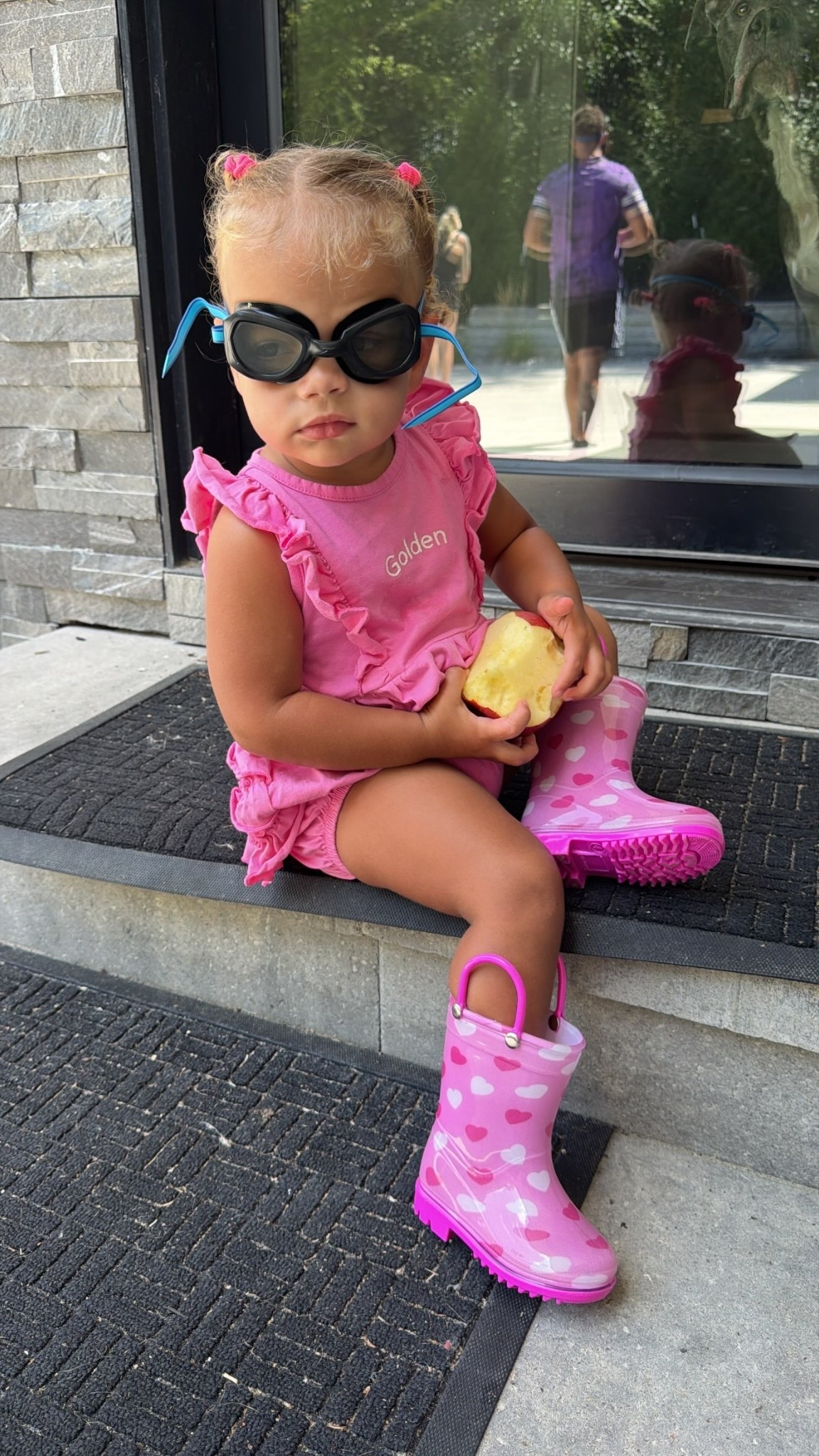 Golden’s pink outfit from yesterday! These rainboots are adorable. 💕☀️

#LTKootd #LTKKids #LTKmomlife