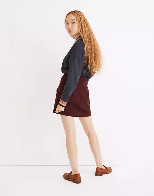 (Re)sourced Zip-Front Mini Skirt | Madewell