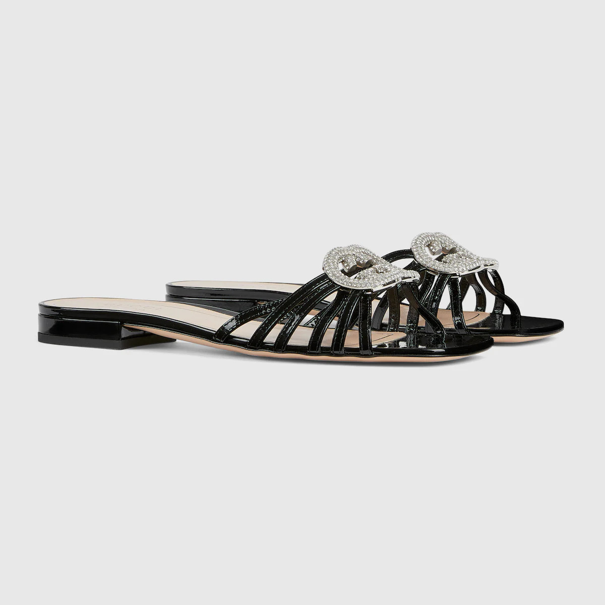 Gucci - Women's slide with crystal Interlocking G | Gucci (US)