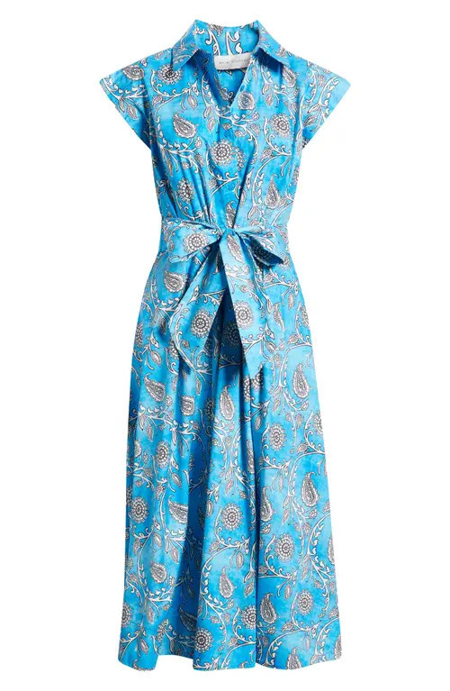 Elie Tahari The Fran Kaleidoscope Maxi Shirtdress in Kaleidoscope Print at Nordstrom, Size 4 | Nordstrom