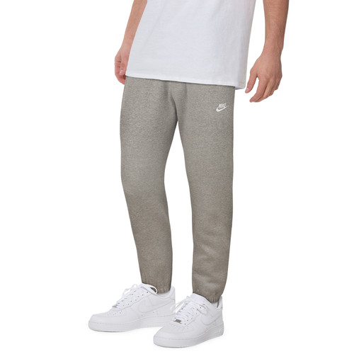 Nike Mens Nike Club Cuffed Pants - Mens Dark Grey Heather/White Size XL | Foot Locker (US)