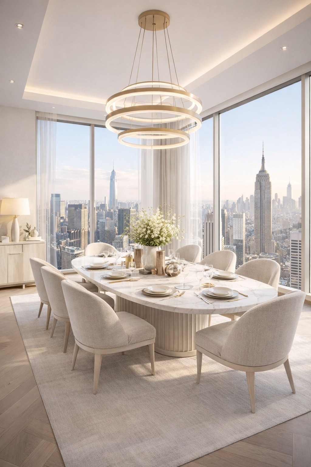 A serene dining room with soft neutrals, sculptural lighting, and a clean modern luxe feel.

#diningroomideas #luxurydiningroom #moderndiningroom #diningroomdecor #elegantinteriors #modernluxury #neutralhome #beigehome #homedecor #interiordesign #diningroominspo #softminimalism #warmminimalism #designerhome #homeinspo #designinspo #wayfairhome #ltkhome #ltkdecor #ltkdesign #ltkfinds #ltkit #shopthelook #pinteresthome #serenehome #cozyhome #neutraldecor #luxuryinteriors #decorinspo #minimalhome