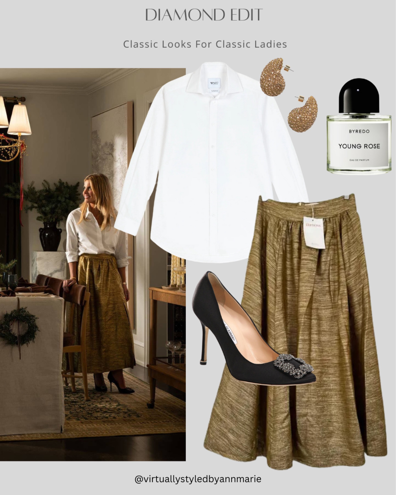 Festive Dinner Party Chic 💫

Dressy but the white shirt makes not over the top perfect for a dinner party 

#LTKover50style #LTKstyletip #LTKpartywear