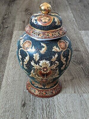 Vintage Asian Cobalt Vase Hand Painting Handmade Porcelain Jar Antique | eBay US