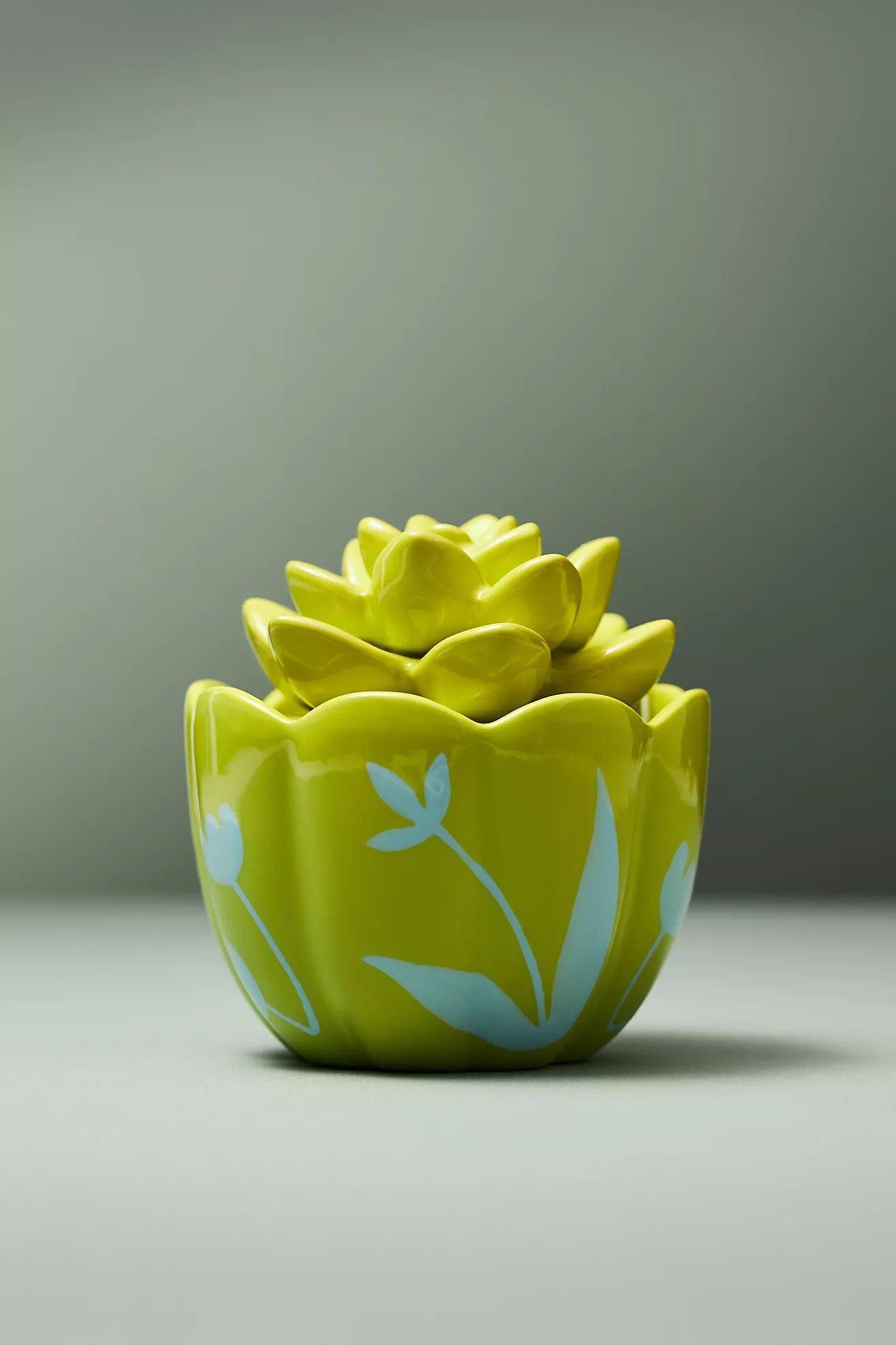 Cara Fresh White Tea & Lotus Ceramic Candle | Anthropologie (US)