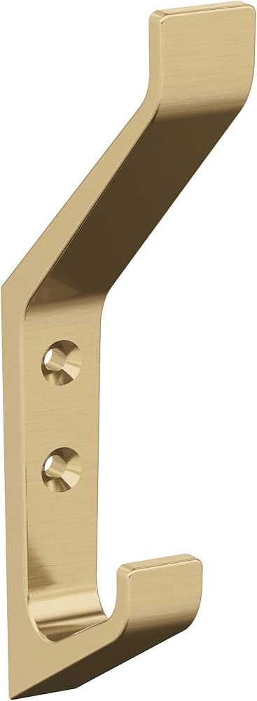 Amerock H37003BBZ | Emerge Double Prong Decorative Wall Hook | Golden Champagne Hook for Coats, H... | Amazon (US)