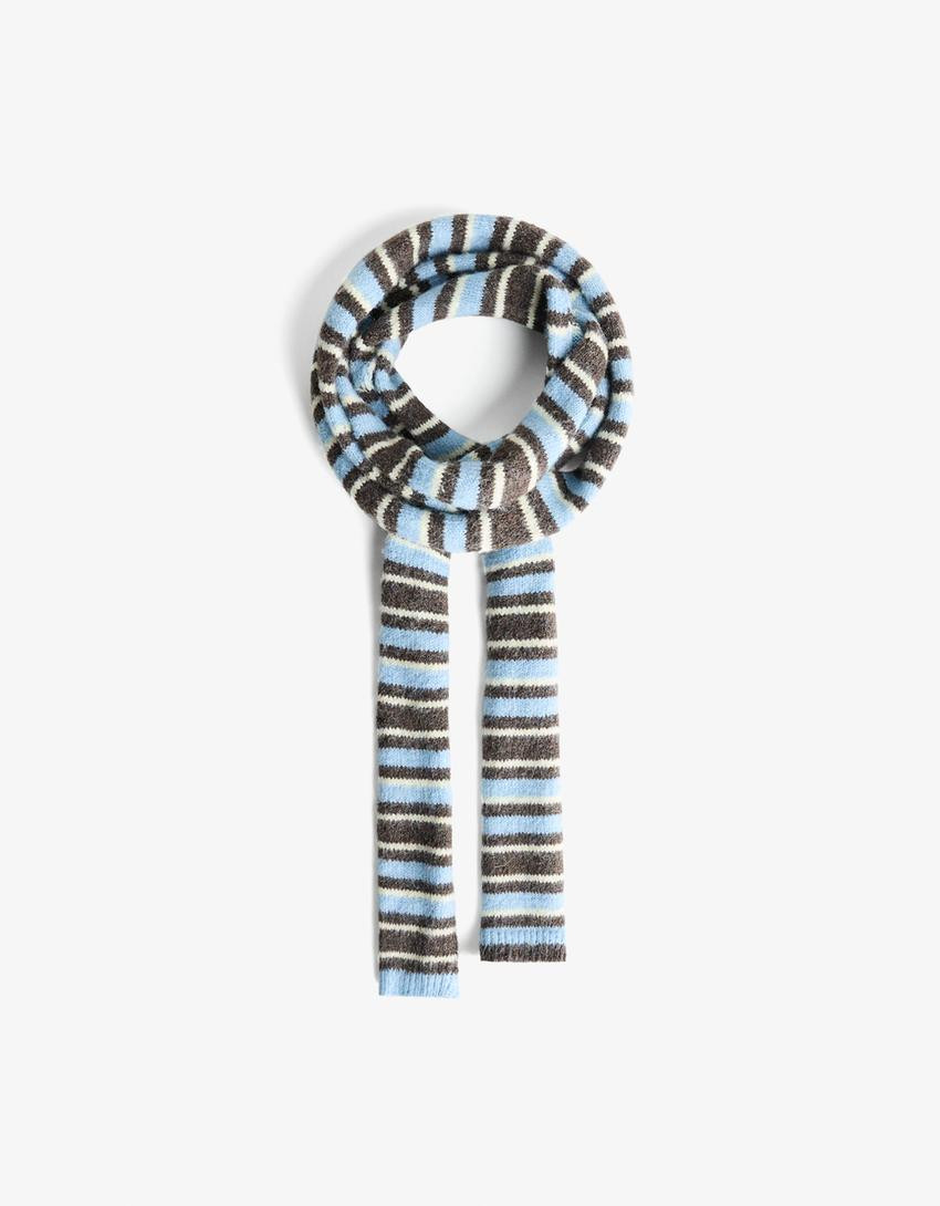 Extra-long striped scarf - Accessories - Women | Bershka GB