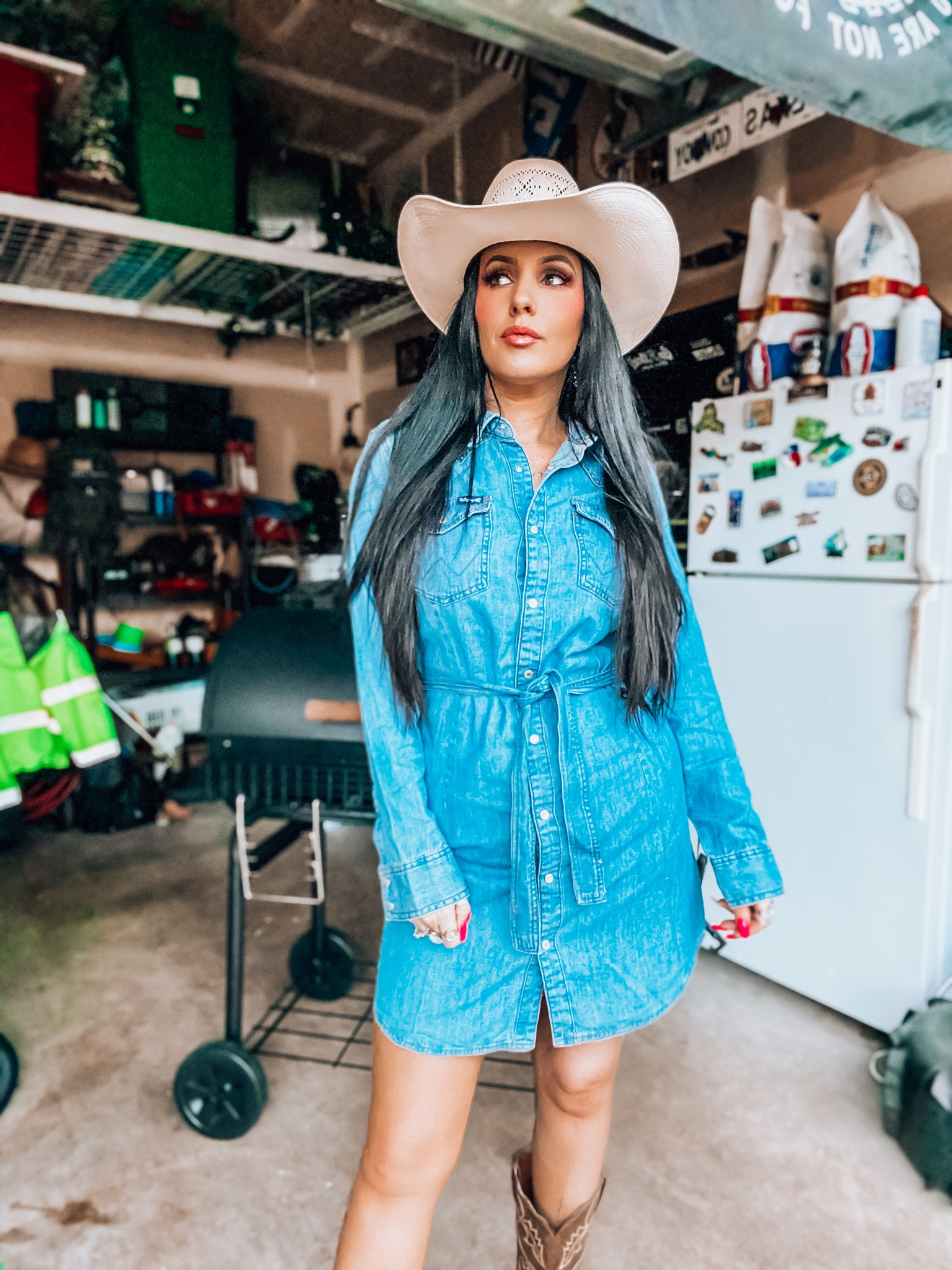Wrangler | Wrangler Jeans | Jean Dress | Cowgirl Dress | Western Style | Western Fashion | Western Looks 

#LTKunder100 #LTKstyletip #LTKSeasonal